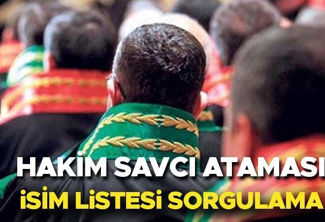 HAKİM SAVCI ATAMA İSİM LİSTESİ SORGULAMA 19 KASIM 2024 | Bakan Tunç duyurdu! HSK Adli ve İdari Yargı Kararnameleri yayınlandı… İşte hakim ve savcı atama sonuçları öğrenme ekranı!